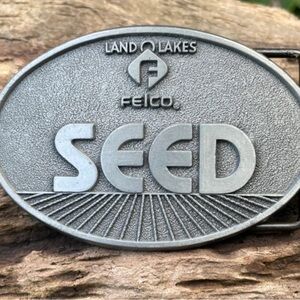 Land O Lakes Seed Belt Buckle Unopened Rare